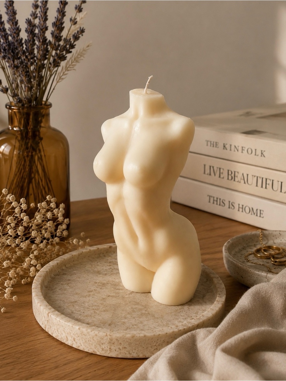 Decorative Sculptural Female Body Candle